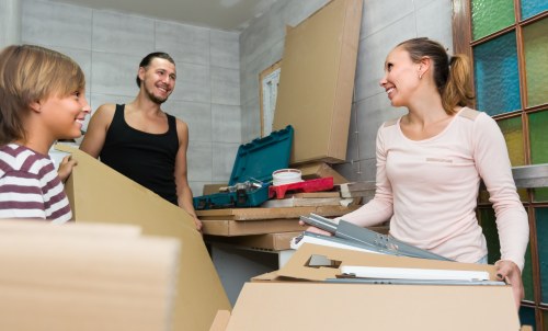 Man with van loading furniture for a Southlondon home move