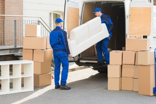 Packing and transport support for removals