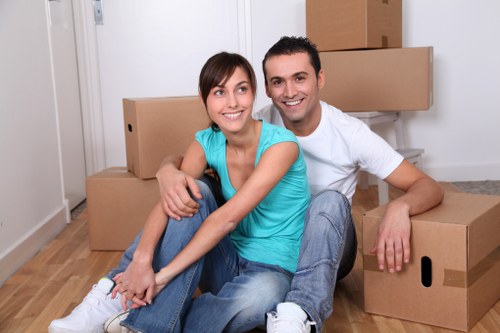 Prepared household items loaded for a local removals job