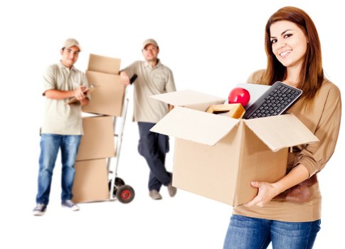 Business relocation items prepared for transport in South London
