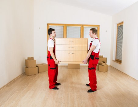 Loading a removal truck for a South London property move